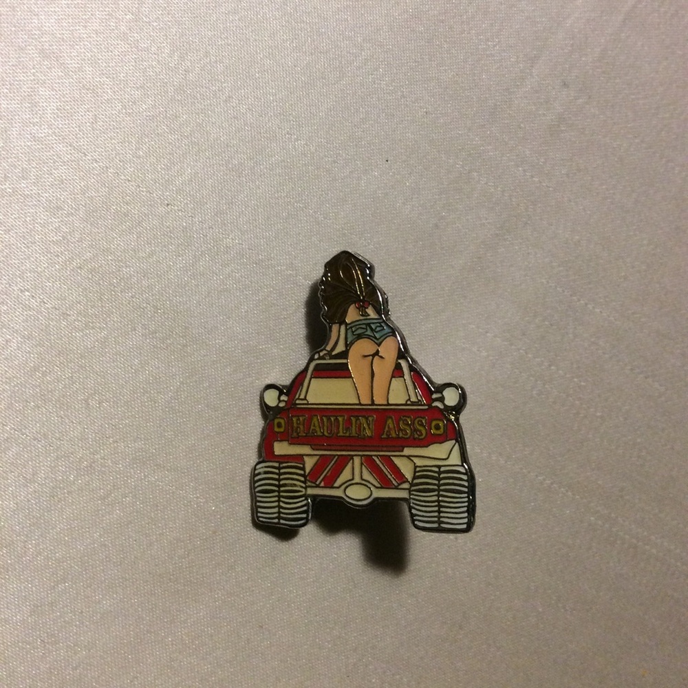Haulin Ass Motorcycle Pin